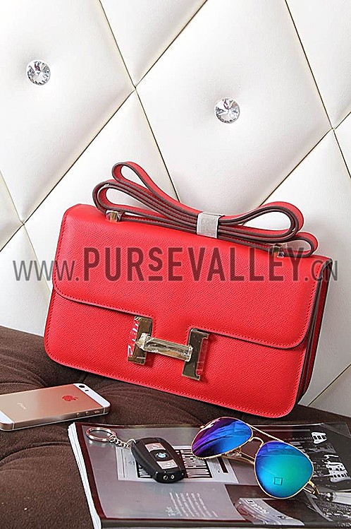 Hermes Constance Elan Red Vermillion 608127