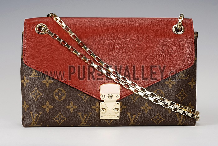 Louis Vuitton Pallas Chain Bag Dark Red 608252