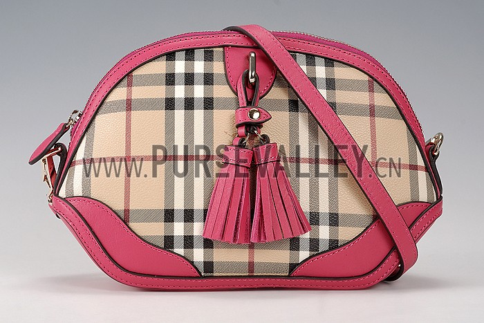 Burberry Tassel Tote Bag Pink Azalea 608260