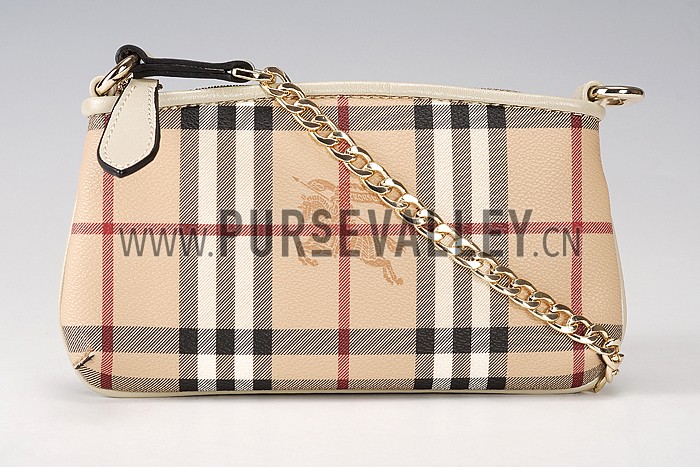 Burberry Haymarket Check Wristlet White 608285