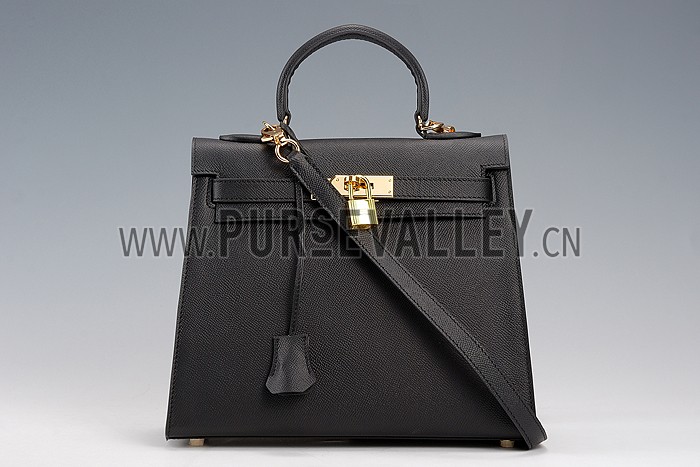 Hermes Kelly 28 Black 608142
