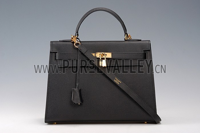 Hermes Kelly 32 Black 608178