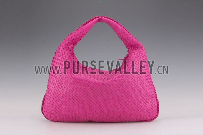 Bottega Veneta Intrecciato Nappa Hobo Bag Pink