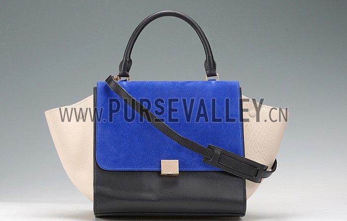 Celine Trapeze Blue Bag 607303