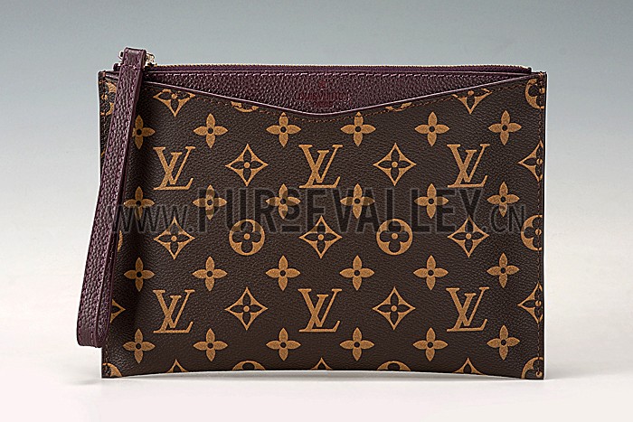 Louis Vuitton Monogram Canvas Pochette Pallas Purple 607524