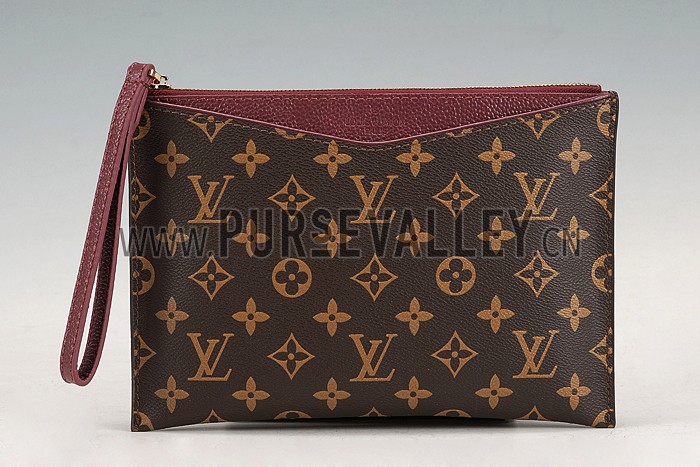 Louis Vuitton Pochette Pallas Monogram Dark Red 607545