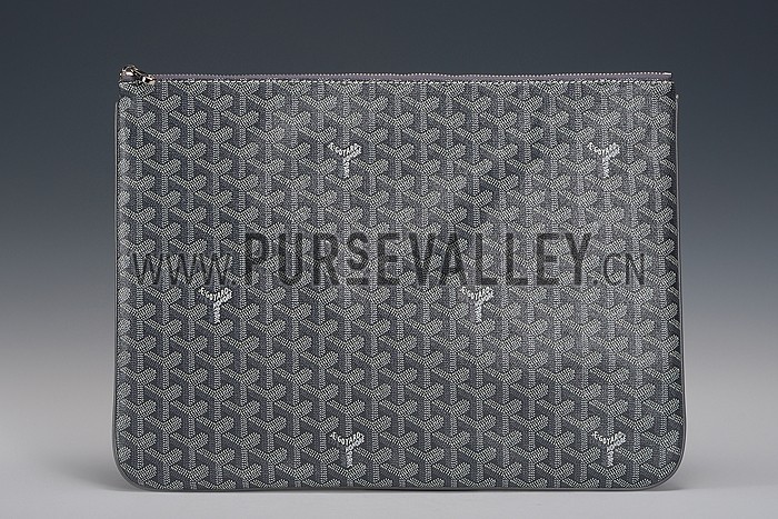 Goyard Large Pouch Grey