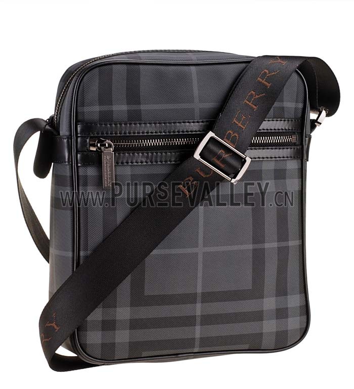 Burberry Small Check Crossbody Zipped Top Bag