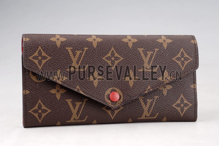 Louis Vuitton Josephine Monogram Long Rouge Wallet