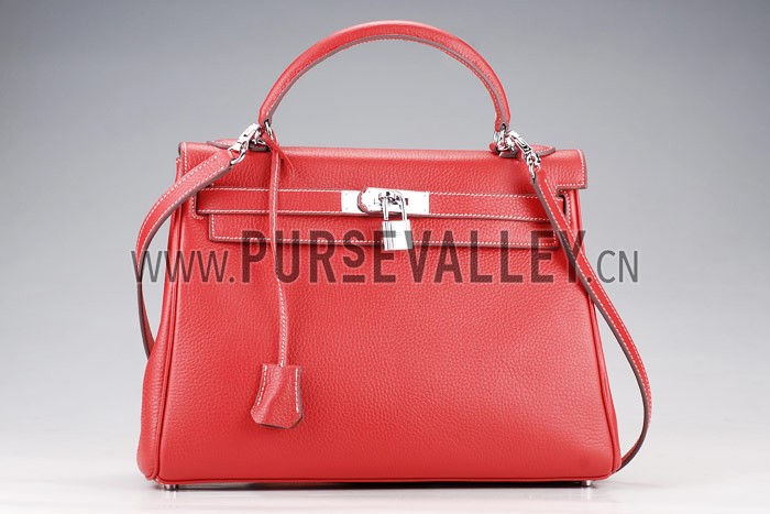 Hermes Kelly Small Red Bag