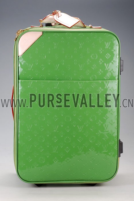 Louis Vuitton Green Vernis Pegase 55