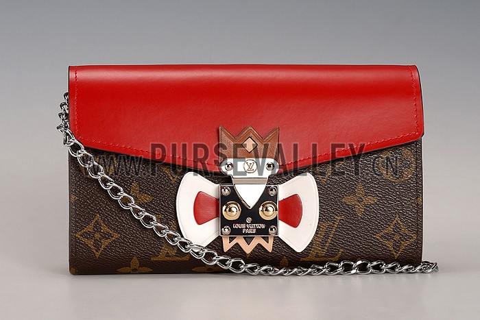 Louis Vuitton Tribal Mask Chaine Wallet Red