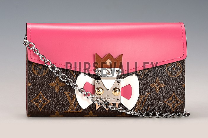 Louis Vuitton Tribal Mask Chaine Wallet Pink
