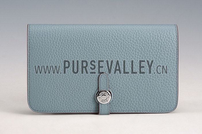 Hermes Dogon Wallet Etain Grey 608076
