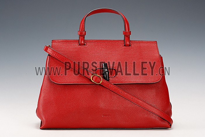 Gucci Bamboo Daily Bag Red