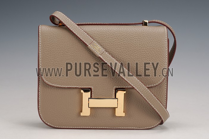 Hermes Constance Khaki with Golden Buckle
