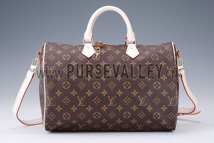 Louis Vuitton Monogram Speedy 35 with Shoulder Strap