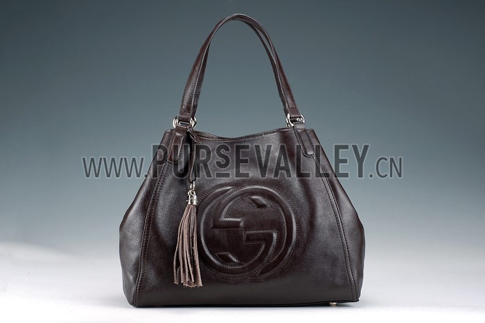 Gucci Soho Medium Shoulder Bag Dark Brown