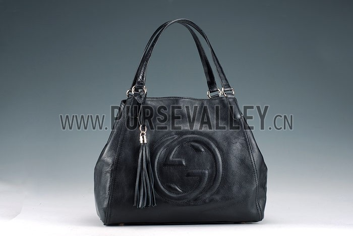 Gucci Soho Medium Shoulder Bag Dark Black