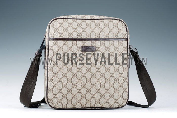 Gucci Canvas Overall Small Messenger Bag Beige