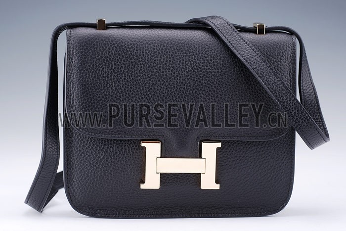 Hermes Constance Black with Golden Buckle