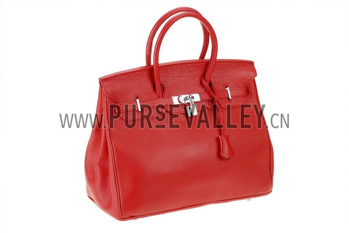 Hermes Medium Red Birkin Bag