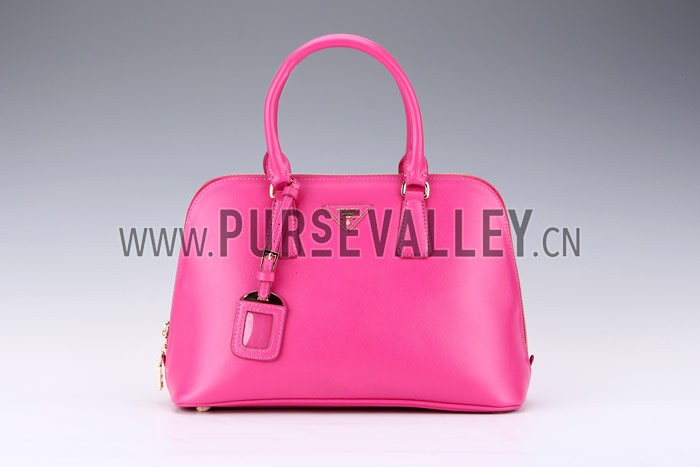Prada Saffiano Medium Promenade Tote Fuchsia