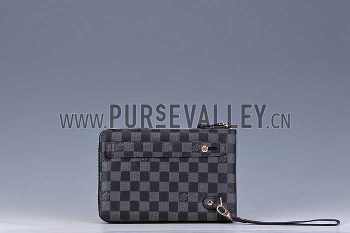 Louis Vuitton Damier Graphite Mini iPad Clutch with Hand Strap