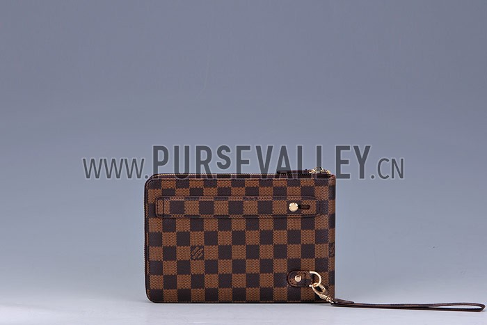 Louis Vuitton Damier Mini iPad Clutch with Hand Strap