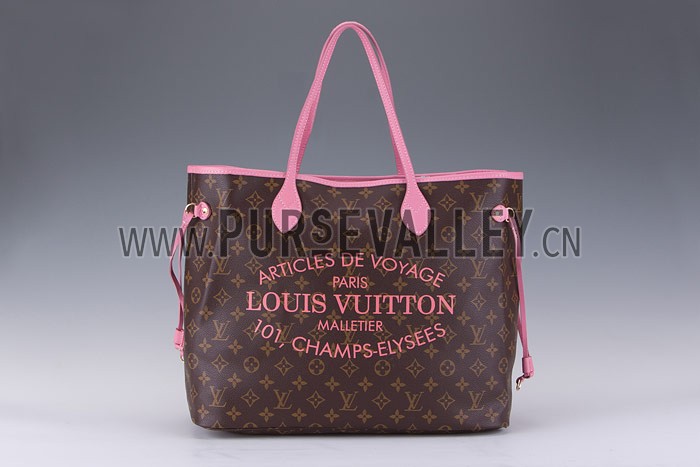 Louis Vuitton Monogram Neverfull GM Rose Velours