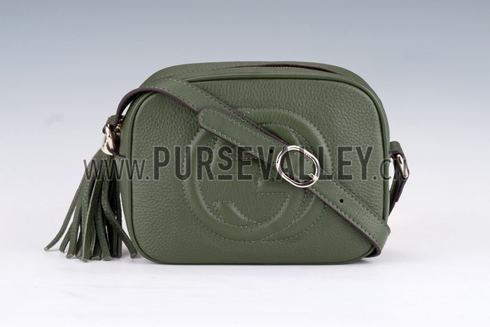 Gucci Soho Disco Shoulder Strap Bag Olive