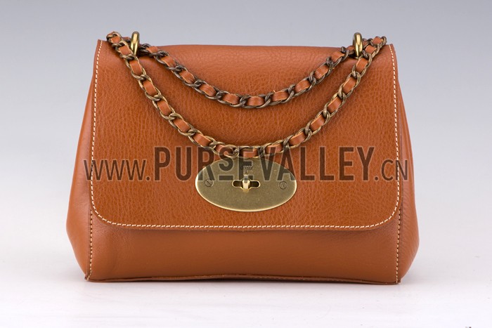 Mulberry Lily Cognac Leather Shoulder Bag