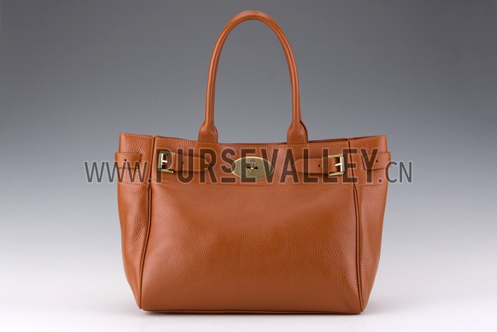 Mulberry Bayswater Cognac Leather Tote