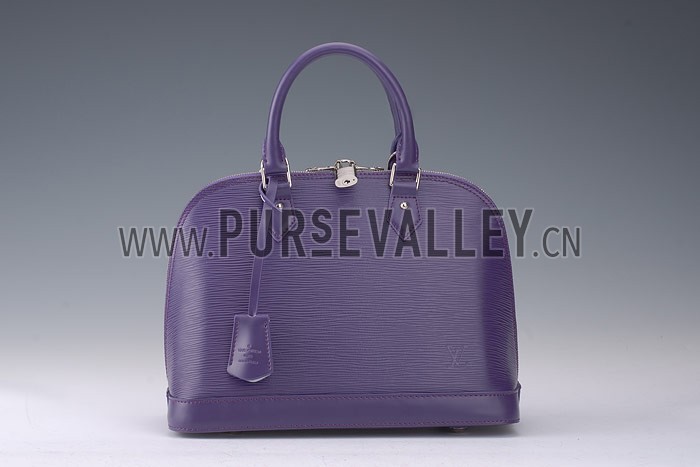 Louis Vuitton Alma MM Epi Leather Plum