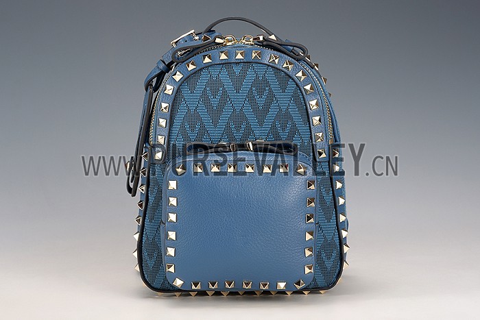 Valentino Viva Valentino Fabric Min Backpack Blue