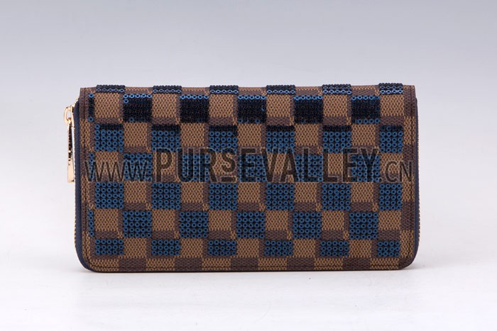 Louis Vuitton Damier Paillettes Wallet Blue