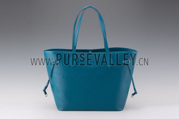 Louis Vuitton Neverfull MM Epi Leather Blue