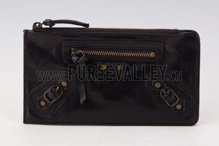 Balenciaga Giant Envelope Wallet Black