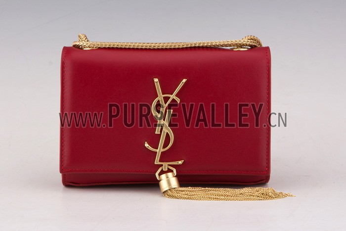 Saint Laurent Cassandre Tassel Red Shoulder Bag