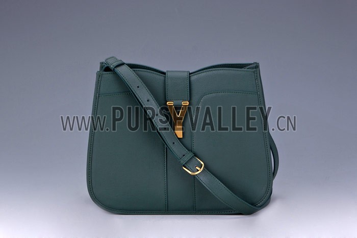 YSL Cabas Shoulder Bag Green