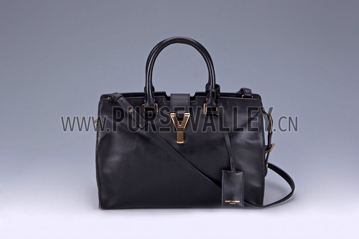 YSL Cabas Medium Doctors Bag Black