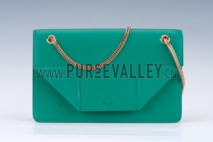 YSL Betty Medium Chain Shoulder Bag Green