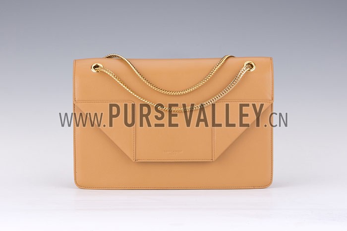 YSL Betty Medium Chain Shoulder Sand