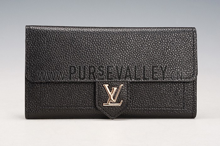 Louis Vuitton Lockme Wallet Black