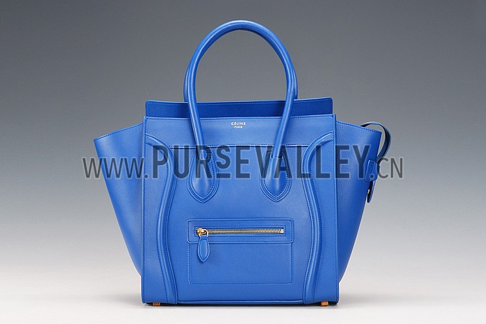 Celine Mini Luggage Blue