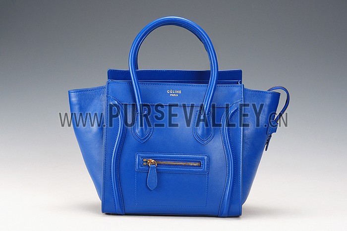 Celine Micro Luggage Blue