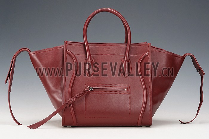 Celine Phantom Medium Burgundy