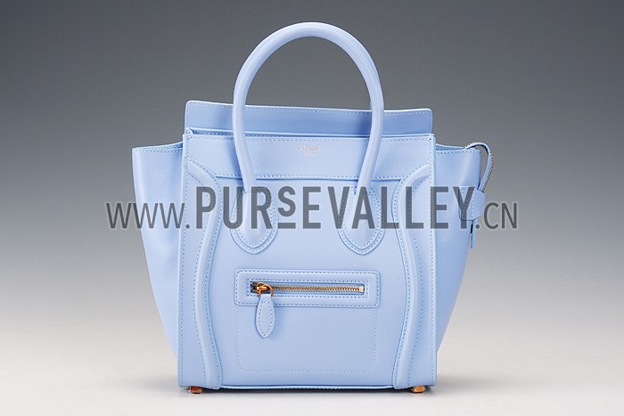 Celine Micro Luggage Light Blue