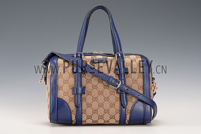 Gucci GG Classic Top Handle Bag Dark Blue