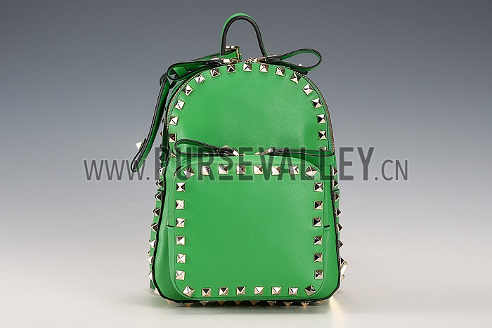 Valentino RockStud Green Backpack
